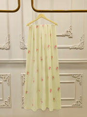 3 Piece - Pure Embroidered Cotton Net Suit S113284