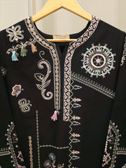 2 Piece - Embroidered Linen Suit WS00246