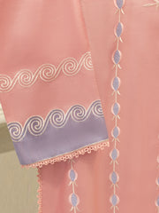 2 Piece- Pure Korean Silk Embroidered Suit S113335