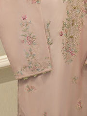 3 Piece- Pure Sheesha Silk Embroidered Suit S113387