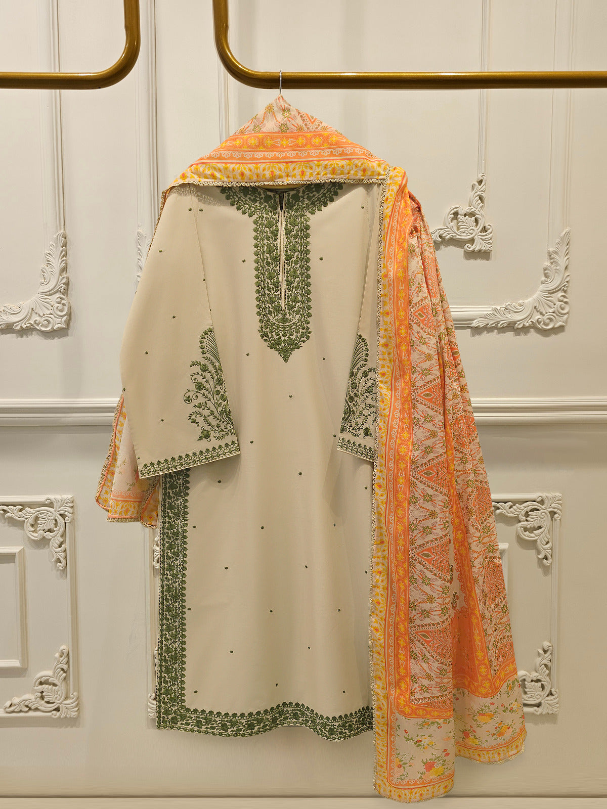 3 Piece - Digital Printed Embroidered  Cambric Suit S113392