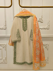 3 Piece - Digital Printed Embroidered  Cambric Suit S113392