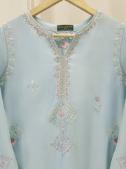 Pure Embroidered Sheesha Silk Shirt S113421