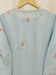Pure Embroidered Sheesha Silk Shirt S113421