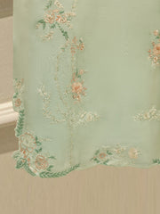 3 Piece- Pure Sheesha Silk Embroidered Suit S113491