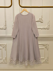 3 Piece - Pure Embroidered Cotton Net Suit S113485