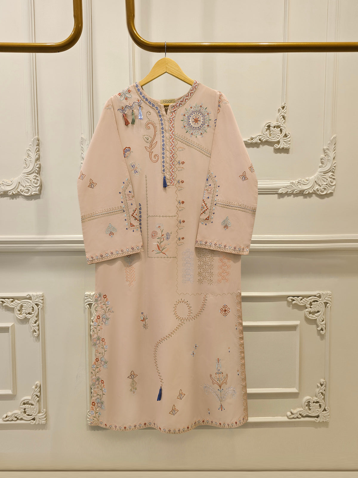 2 Piece - Embroidered Cambric Suit WS00265