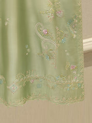 Pure Embroidered Sheesha Silk Shirt S113589