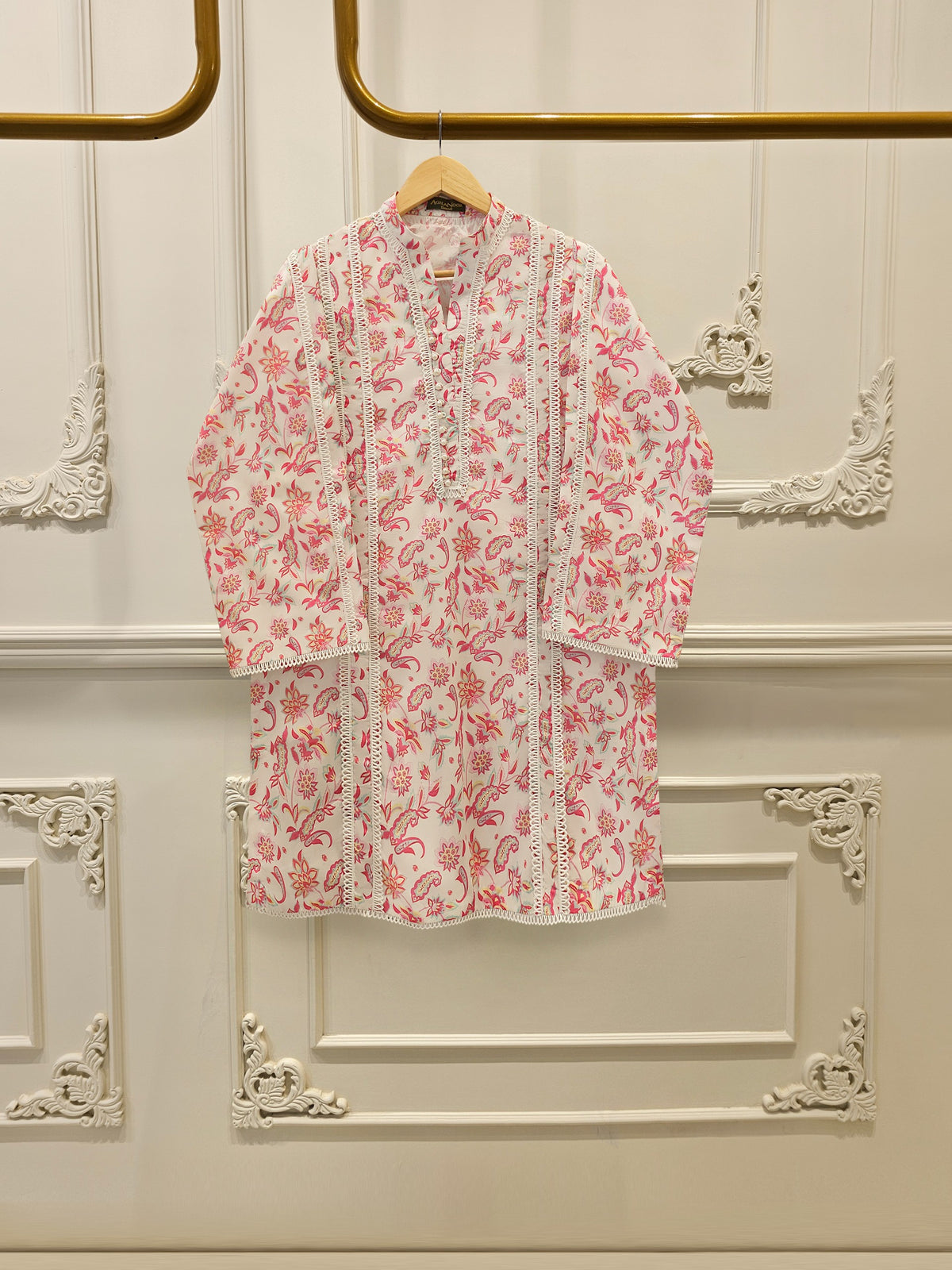 2 Piece - Digital Printed  Cambric Suit S113615