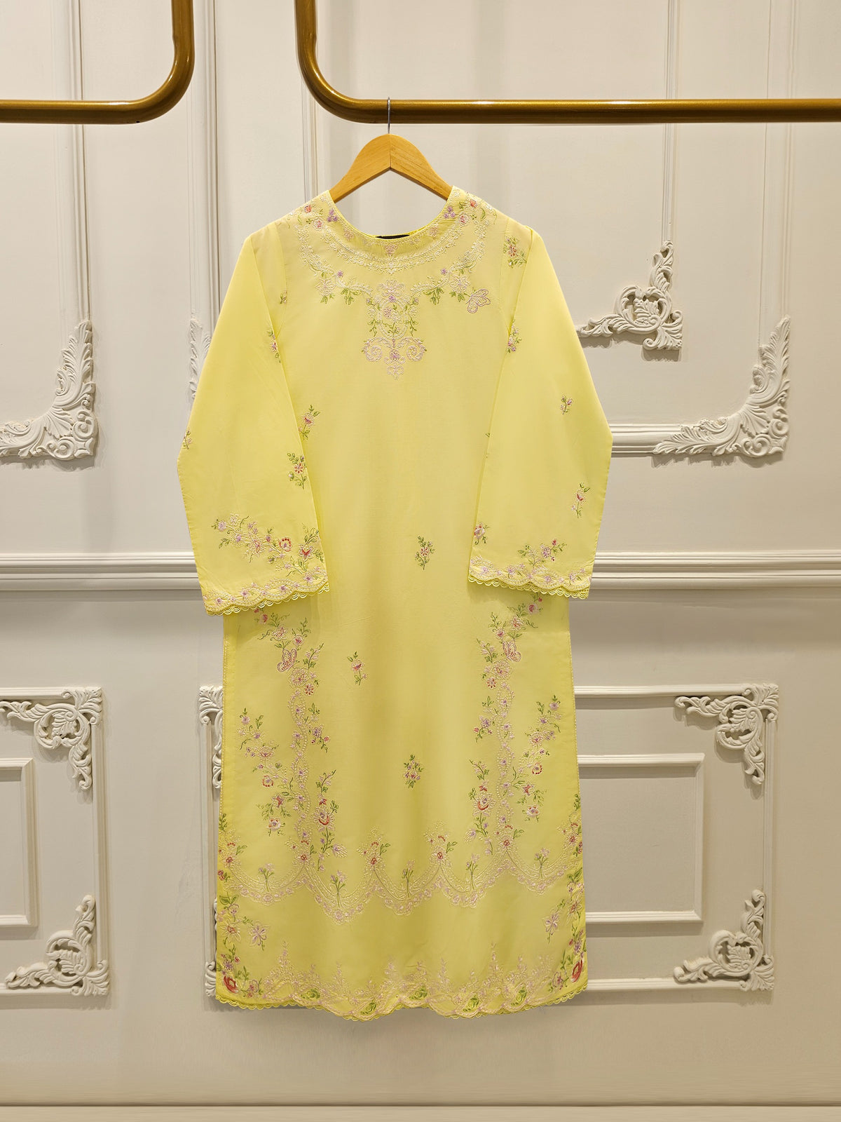 2 Piece - Embroidered Cambric Suit S113706