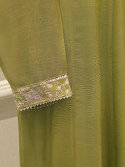 3 Piece - Pure Embroidered Cotton Net Suit S113986