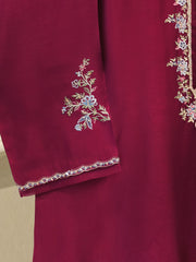 Pure Embroidered Sheesha Silk Shirt S113985