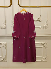 Pure Embroidered Sheesha Silk Shirt S113985