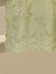 Pure Embroidered Sheesha Silk Shirt S114062