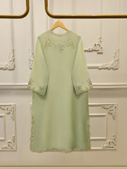 Pure Embroidered Sheesha Silk Shirt S114062