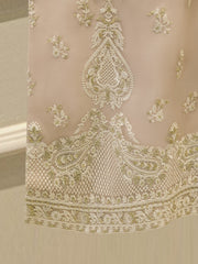 3 Piece - Pure Organza Embroidered Suit S114060