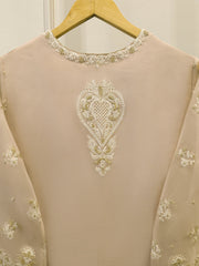 3 Piece - Pure Organza Embroidered Suit S114060