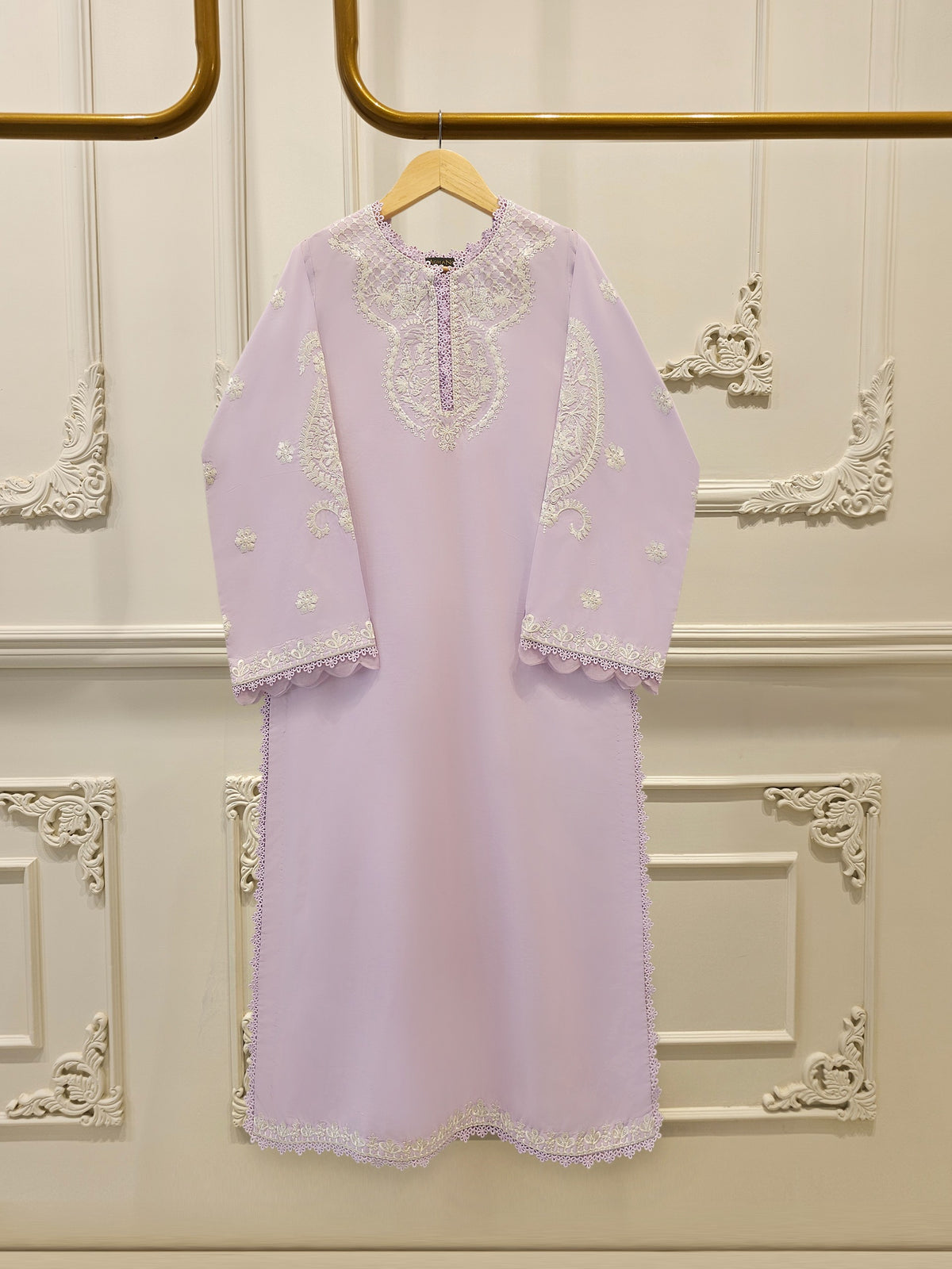 2 Piece - Embroidered Cambric Suit S114188