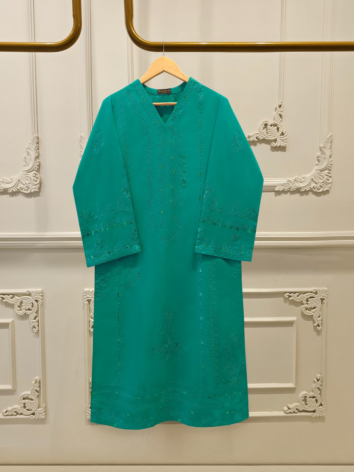 2 Piece - Embroidered Cambric Suit S114189