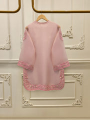 3 Piece - Pure Organza Embroidered Suit S114205