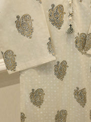 2 Piece - Hand Block Printed Kora Cotton Suit  S114220