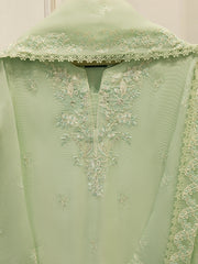 3 Piece - Pure Embroidered Cotton Net Suit S114250