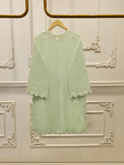 3 Piece - Pure Embroidered Cotton Net Suit S114250