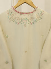 Pure Embroidered Sheesha Silk Shirt S114274