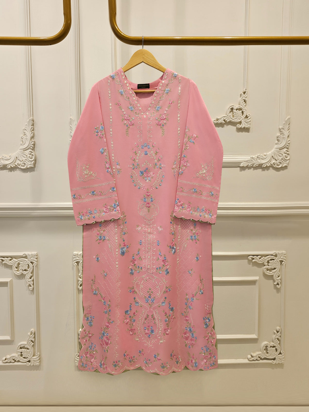 2 Piece - Embroidered Cambric Suit S114303