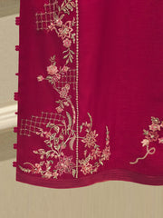 3 Piece - Pure Khaddi Silk Embroidered Suit S114314