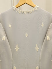 2 Piece - Pure Embroidered Cotton Net Suit S114470
