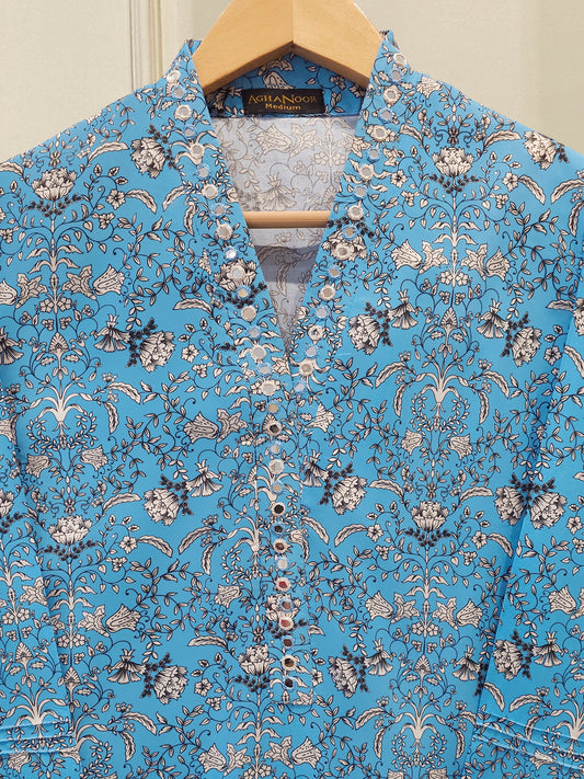 Digital Printed Cambric Shirt S114479