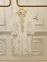 Pure Embroidered Sheesha Silk Shirt S114475