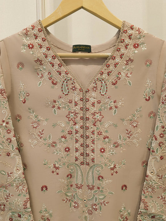 Embroidered Kora  Cotton Shirt S114504