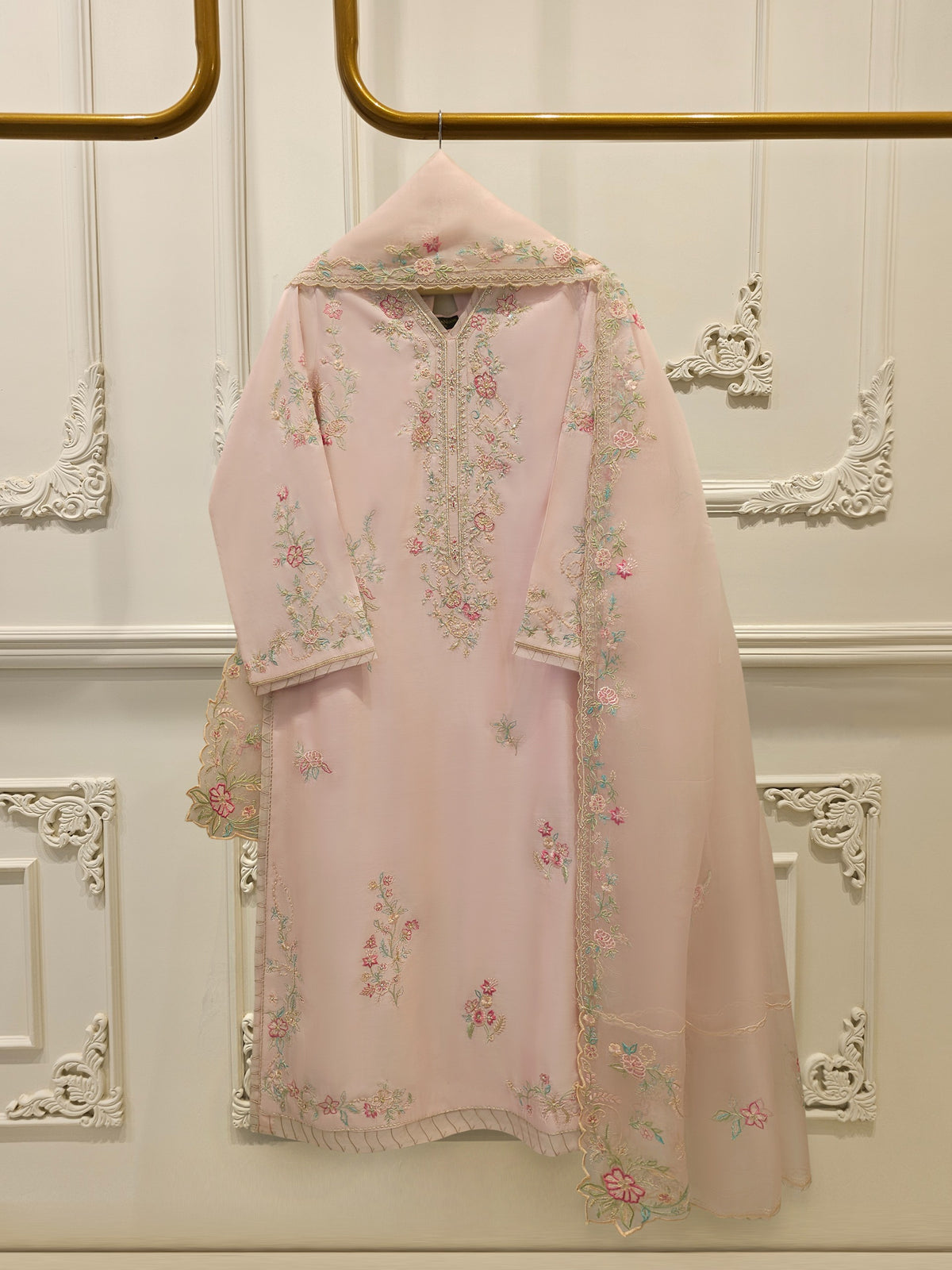 3 Piece - Pure Khaddi Silk Embroidered S114503