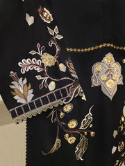 2 Piece - Pure Embroidered Korean Silk Suit S114564