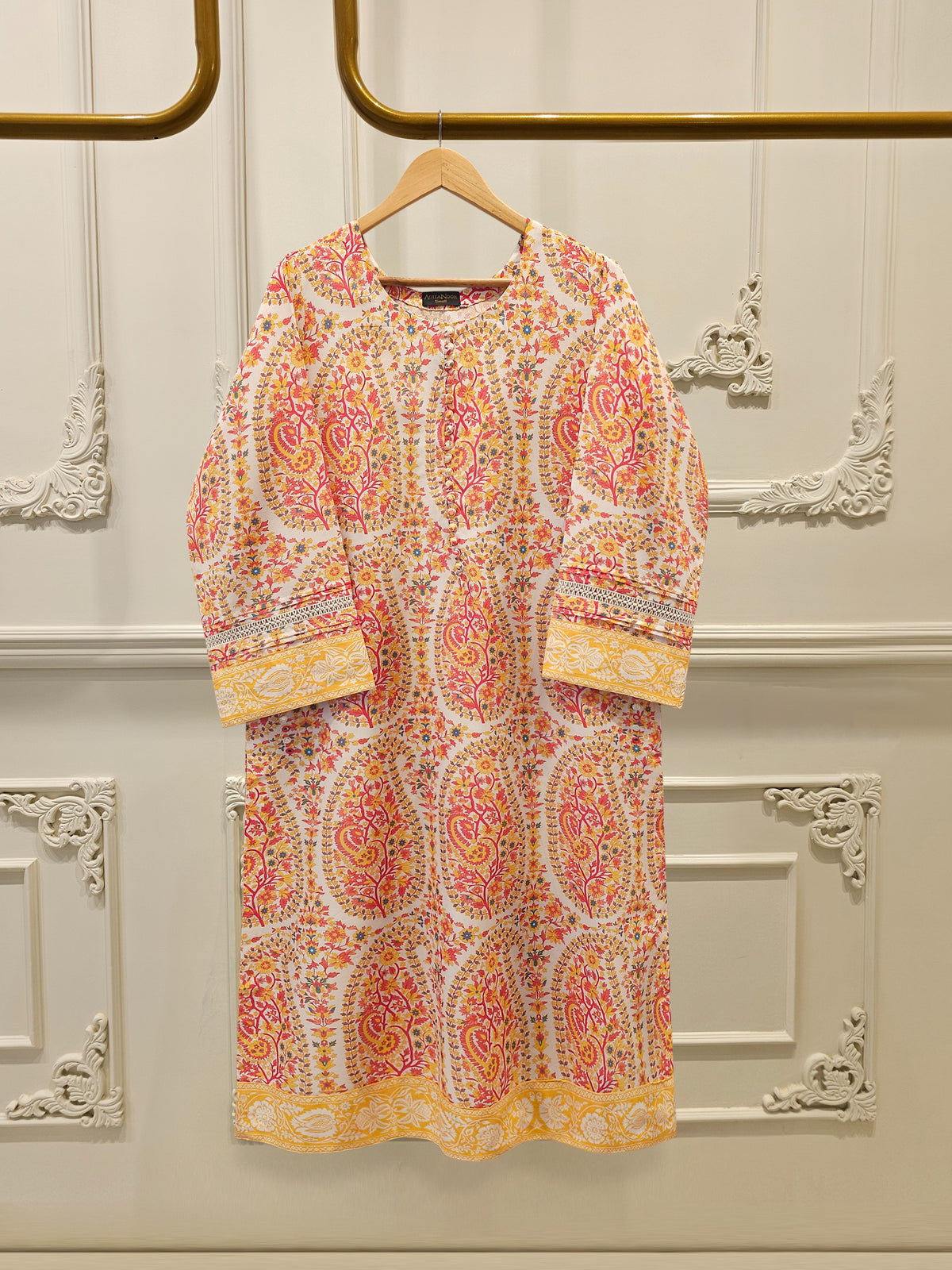 2-piece Digital Printed Cambric Shirt S114677