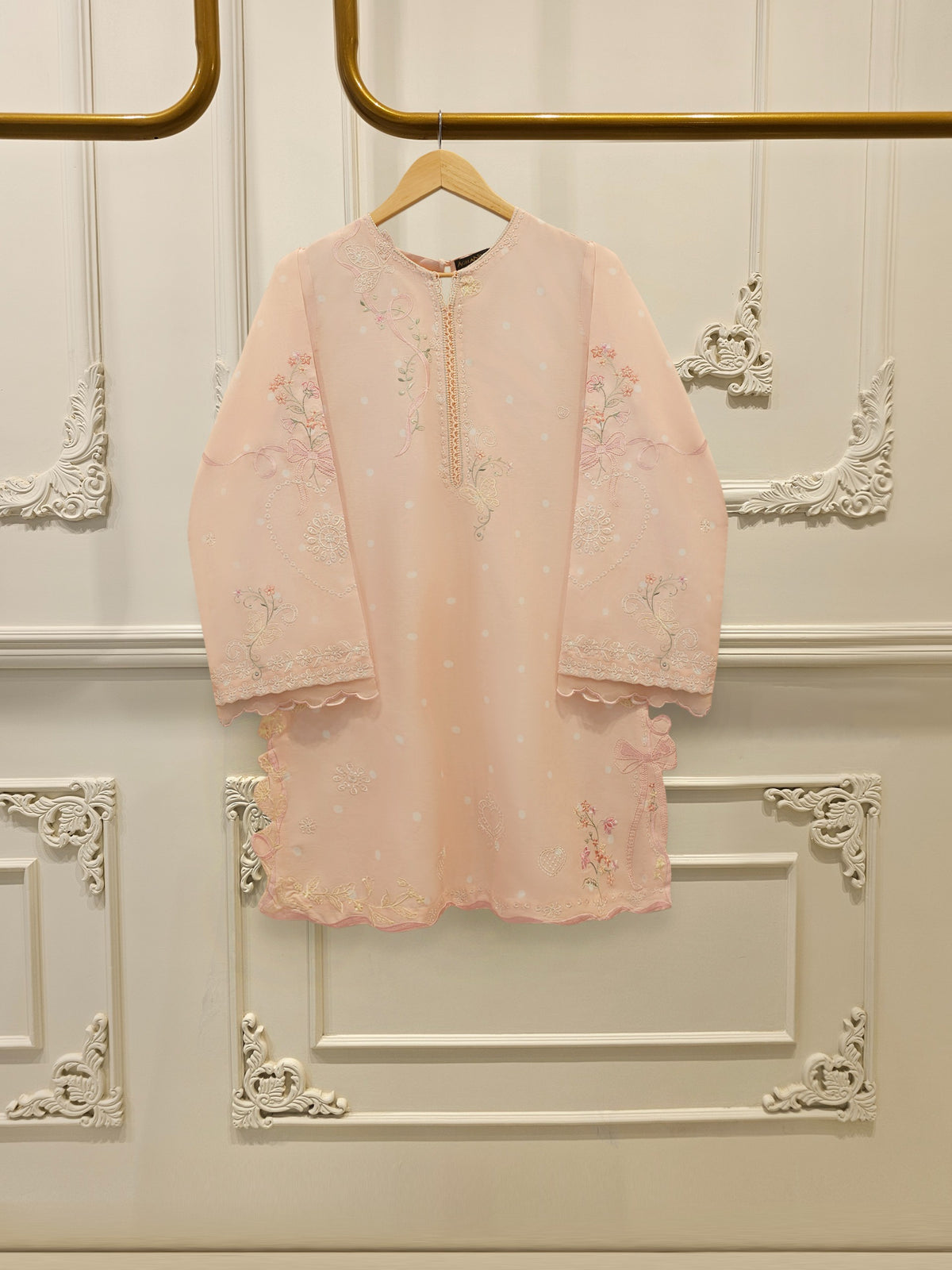 2 Piece - Embroidered Cambric Suit S114704