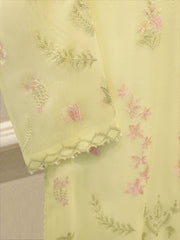 3 Piece - Pure Embroidered Cotton Net Suit S114707