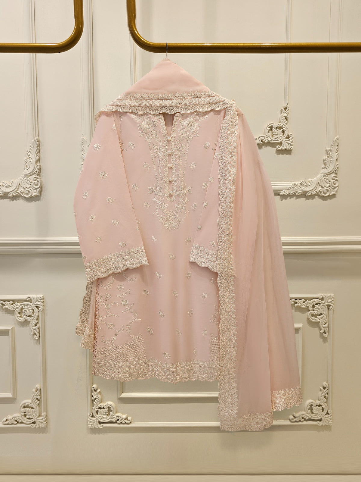 3 Piece - Embroidered Cambric  Suit S114720