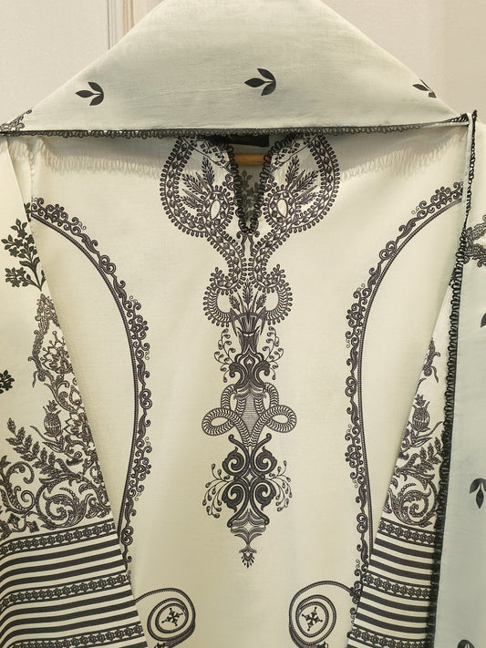 2-Piece Digital Printed Cambric Suit S114732