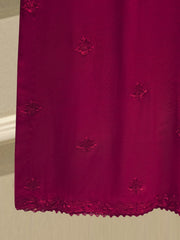 (Unstitched) 3 Piece - Pure Embroidered Cotton Net Suit S114766
