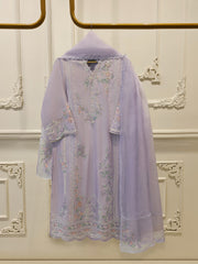 3 Piece - Pure Khaddi Silk Embroidered  Suit S114946