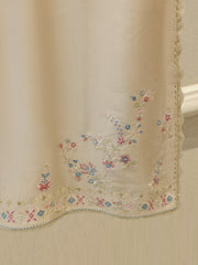 3 Piece- Pure  Shisha Silk Embroidered Suit S114942