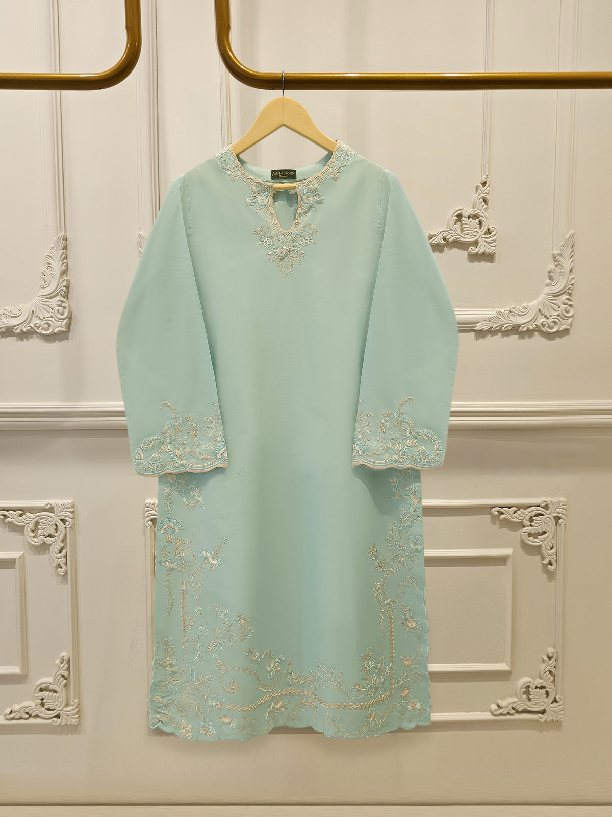 2 Piece - Embroidered Cambric Suit S115005