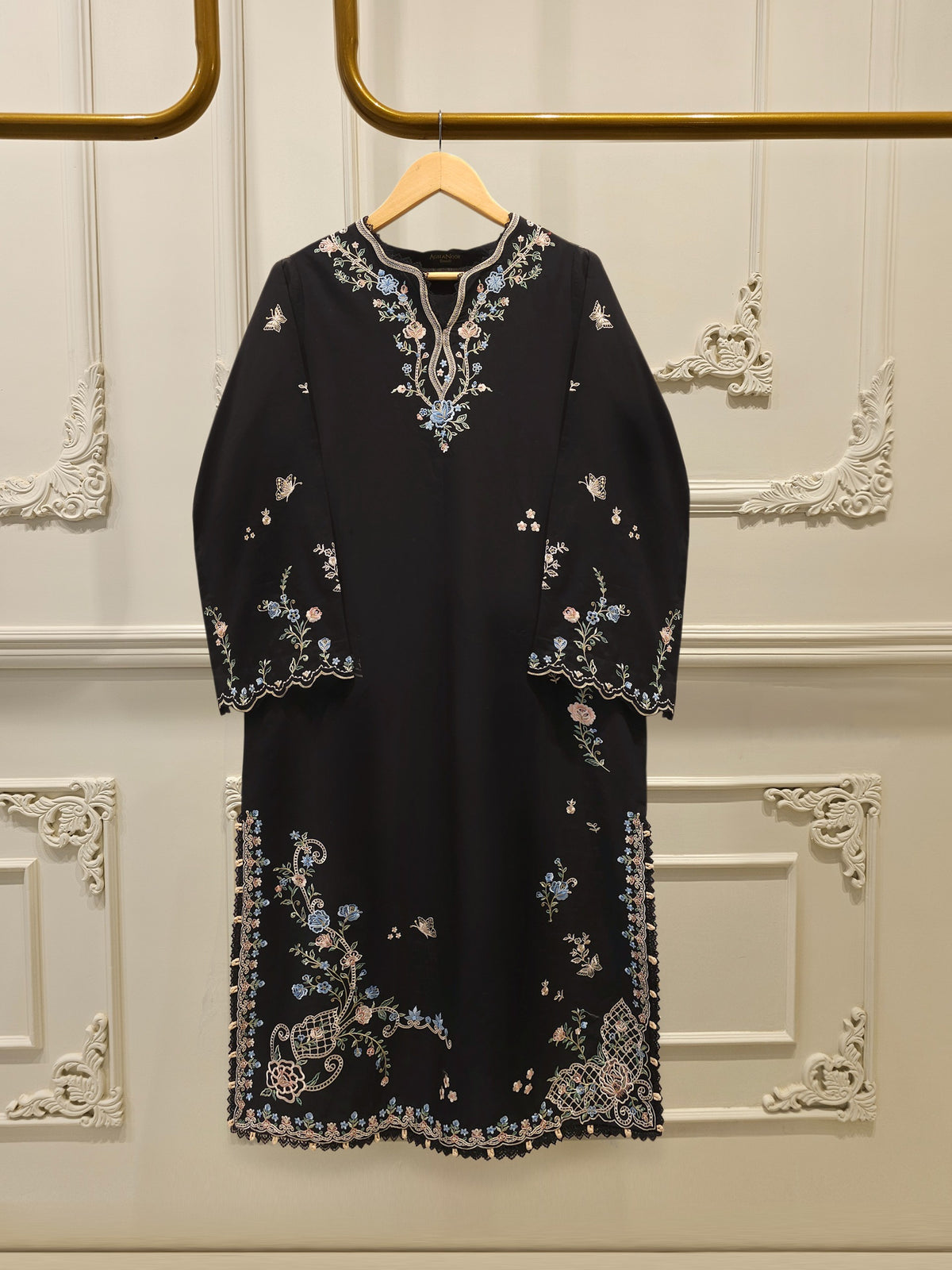 2 Piece - Embroidered Cambric Suit S115006