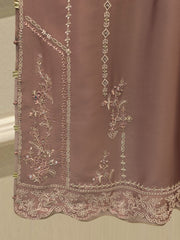 3 Piece- Pure  Shisha Silk Embroidered Suit S115014