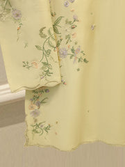 2 Piece - Embroidered Shesha Silk suit WS00388