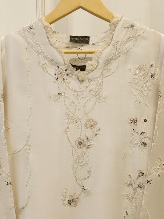 2 Piece- Pure Shisha Silk Embroidered Suit S114985