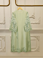 3 Piece- Pure  Shisha Silk Embroidered Suit S115038